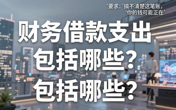 财务借款支出包括哪些?搞不清楚这笔账,你的钱可能正在“偷偷溜走”!