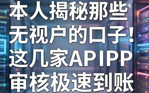 本人揭秘那些无视花户的口子！这几家APP审核极速到账