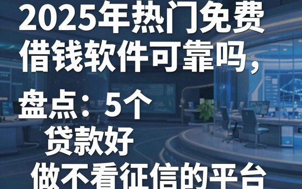 2025年热门免费借钱软件可靠吗,盘点5个贷款好做不看征信的平台