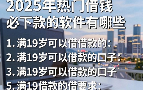 2025年热门借钱必下款的软件有哪些,概括5个满19岁可以借款的口子