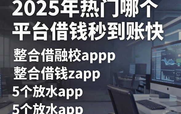 2025年热门哪个平台借钱秒到账快,整合5个放水app