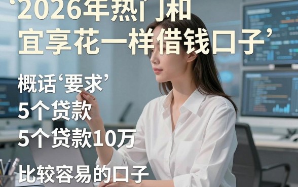 2026年热门和宜享花一样借钱口子,概括5个贷款10万比较容易的口子