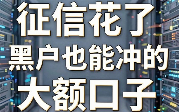 征信花了、黑户也能冲的大额口子，实测这几家下款超猛！