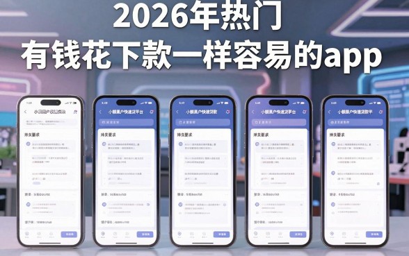 2026年热门和有钱花下款一样容易的app,整合五个手机小额黑户快速贷款平台