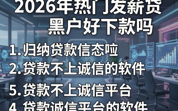 2026年热门发薪贷黑户好下款吗，归纳5个贷款不上诚信平台的软件