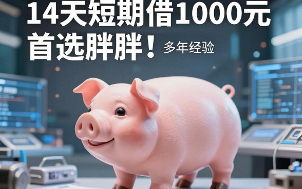14天短期借1000元首选胖胖猪!多年经验强推这几家靠谱平台