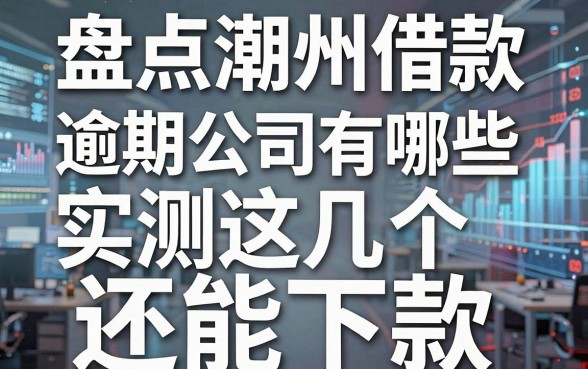 盘点潮州借款逾期公司有哪些，实测这几个还能下款