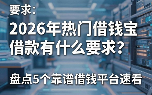2026年热门借钱宝借款有什么要求?盘点5个靠谱借钱平台速看!