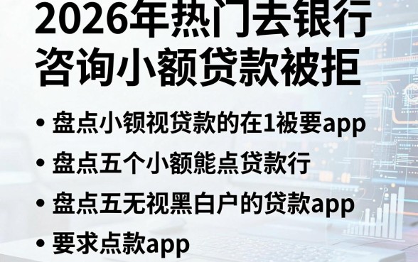 2026年热门去银行咨询小额贷款被拒,盘点五个无视黑白户的贷款app