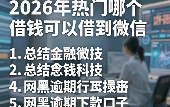 2026年热门哪个借钱可以借到微信,总结五个网黑逾期下款口子