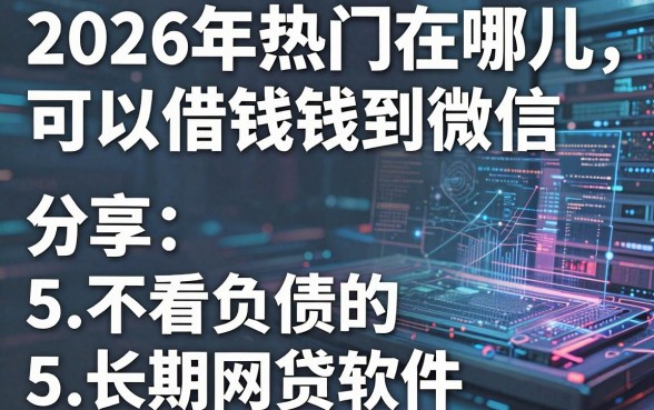 2026年热门在哪儿可以借钱钱到微信，分享5个不看负债的长期网贷软件