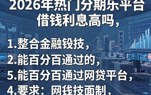 2026年热门分期乐平台借钱利息高吗,整合5个能百分百通过的网贷平台