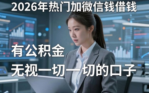 2026年热门加微信钱借钱,概括五个有公积金无视一切的口子