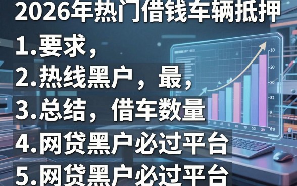 2026年热门借钱车辆抵押,总结5个网贷黑户必过平台