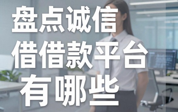 盘点诚信借借款平台有哪些,这几款下款效率比较稳