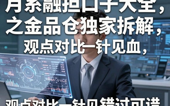 月系融担口子大全之金品仓独家拆解,观点对比一针见血,错过可惜!
