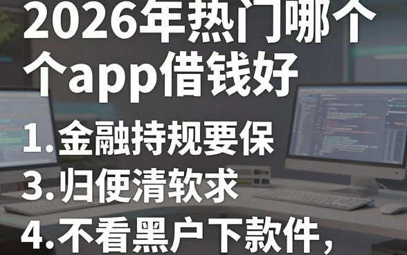 2026年热门哪个app借钱好，归纳五个不看黑户下款的软件