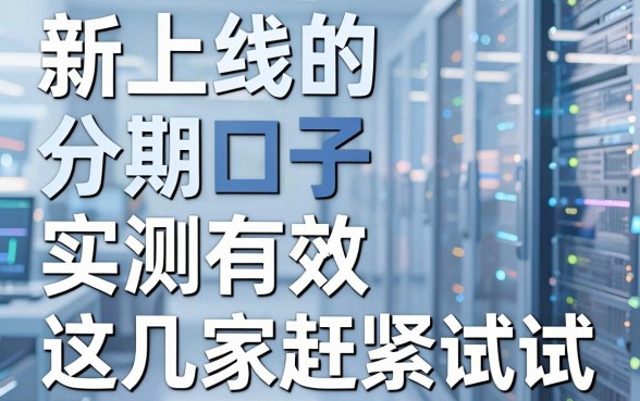 新上线的分期口子实测有效,这几家赶紧试试!