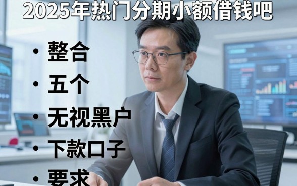 2025年热门分期小额借钱吧，整合五个无视黑户下款口子