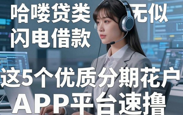 哈喽贷类似闪电借款无视花户口子,这5个优质分期APP平台速撸!