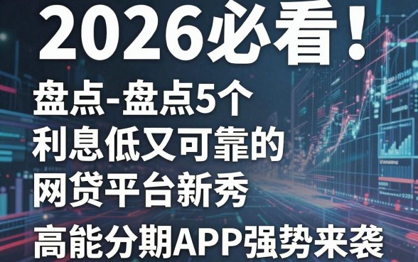 2026必看！盘点5个利息低又可靠的网贷平台新秀，高能分期APP强势来袭