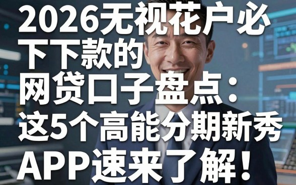 2026无视花户必下款的网贷口子盘点:这5个高能分期新秀APP速来了解!