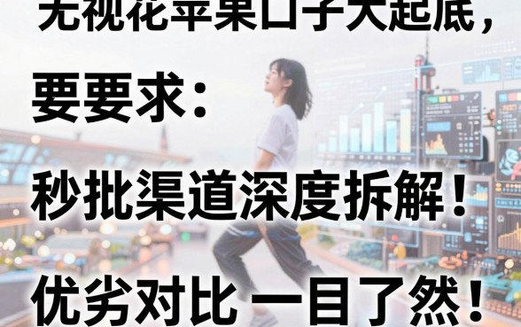 无视花户苹果口子大起底，秒批渠道深度拆解，优劣对比一目了然！