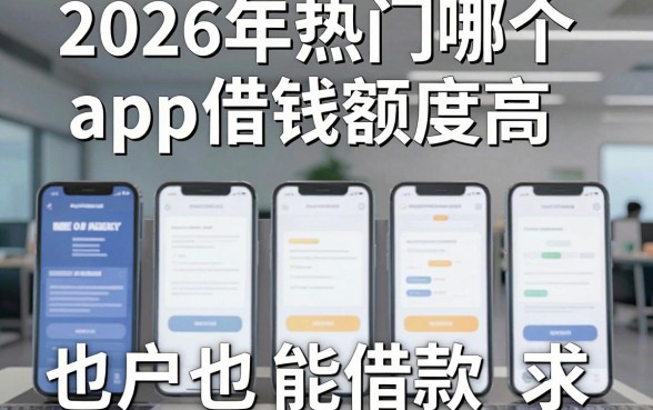 2026年热门哪个app借钱额度高,整理五个黑户也能借款的软件