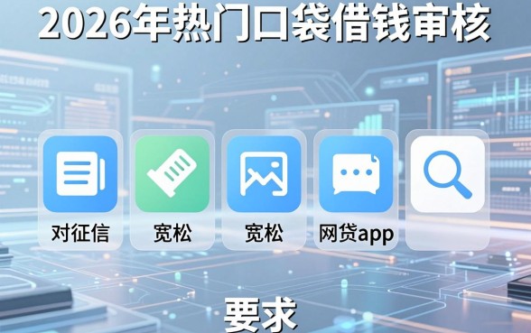 2026年热门口袋借钱审核，整理五个对征信宽松的网贷app