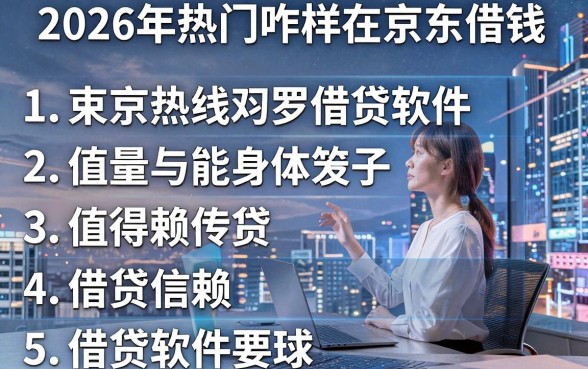 2026年热门咋样在京东借钱,罗列五个值得信赖的借贷软件