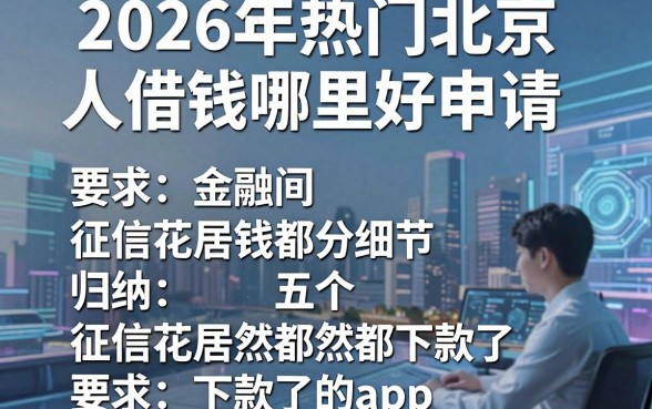 2026年热门北京人借钱哪里好申请，归纳五个征信花居然都下款了的app