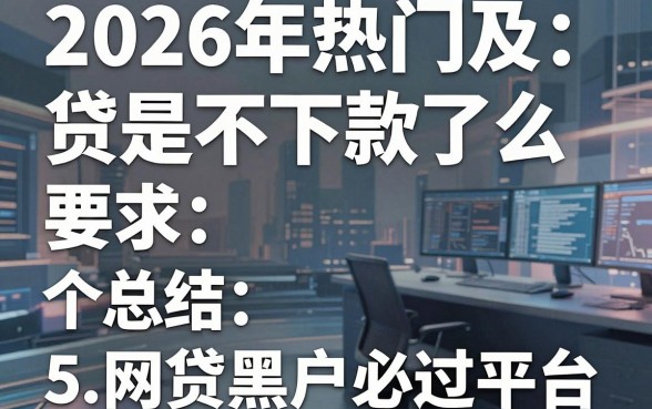2026年热门及贷是不下款了么,总结5个网贷黑户必过平台