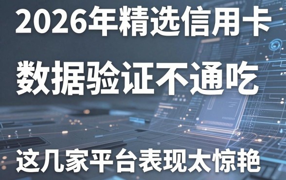 2026年精选信用卡数据验证不通吃，这几家平台表现太惊艳！