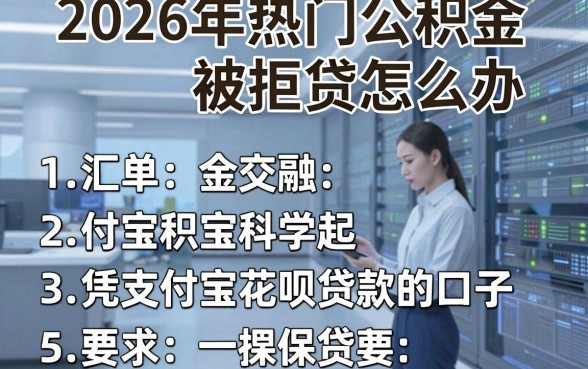 2026年热门公积金被拒贷怎么办,汇总五个凭支付宝花呗贷款的口子