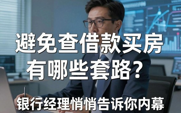 避免查借款买房有哪些套路？银行经理悄悄告诉你内幕
