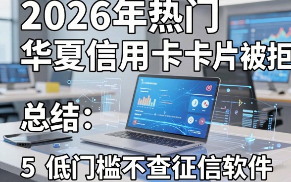 2026年热门华夏信用卡卡片被拒,总结5个低门槛不查征信的软件