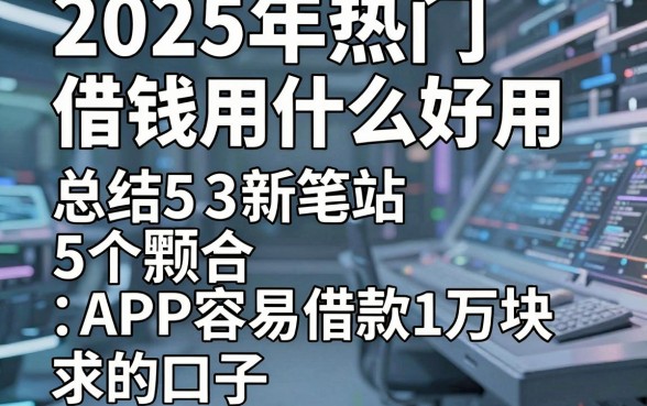 2025年热门借钱用什么好用，总结5个APP容易借款1万块的口子