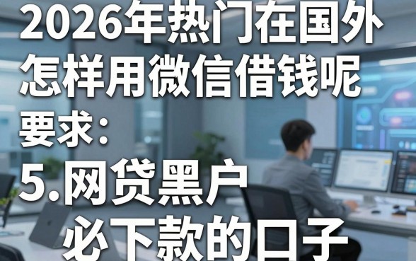 2026年热门在国外怎样用微信借钱呢，总结5个网贷黑户必下款的口子