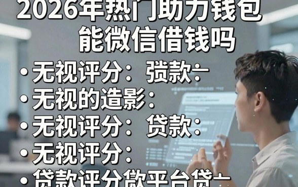 2026年热门助力钱包能微信借钱吗,概括五个无视评分的贷款平台