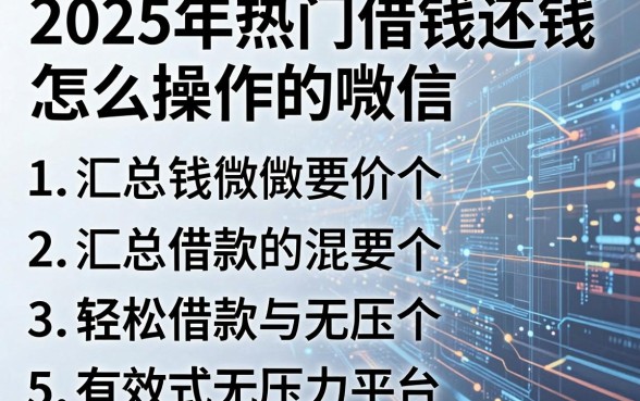 2025年热门借钱还钱怎么操作的啊微信,汇总5个轻松借款无压力平台