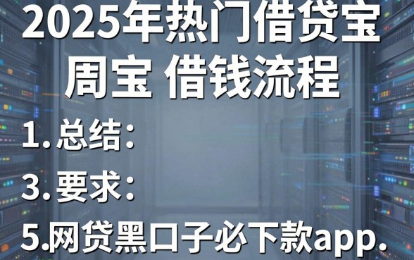 2025年热门借贷宝借钱流程,总结5个网贷黑口子必下款app
