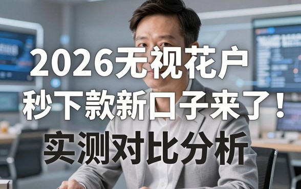 2026无视花户秒下款新口子来了！2026年最新实测对比分析
