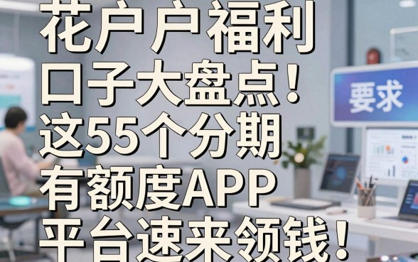 花户户福利口子大盘点！这5个分期有额度APP平台速来领钱