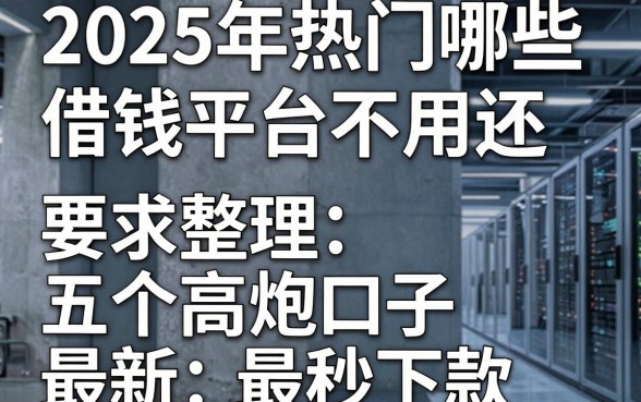 2025年热门哪些借钱平台不用还，整理五个高炮口子秒下款最新