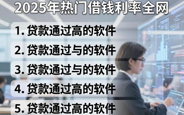 2025年热门借钱利率全网，整理五个贷款通过高的软件