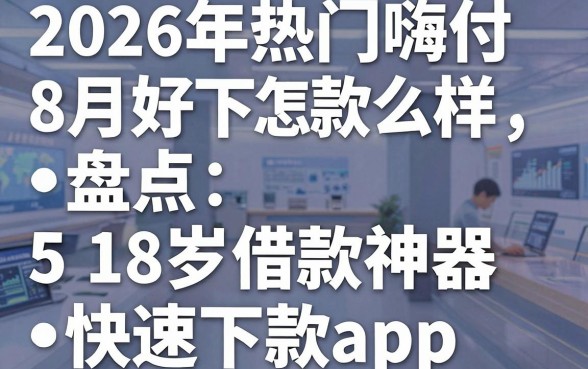 2026年热门嗨付怎么样8月好下款吗，盘点5个18岁借款神器快速下款app