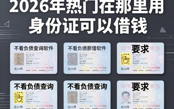 2026年热门在那里用身份证可以借钱,整合5个不看负债查询的软件