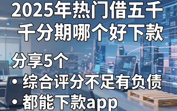 2025年热门借五千分期哪个好下款，分享5个综合评分不足有负债都能下款app