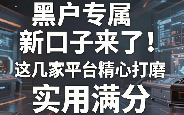 黑户专属新口子来了！这几家平台精心打磨，实用满分，速看！