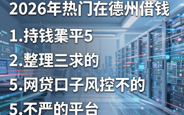 2026年热门在德州借钱,整理5个网贷口子风控不严的平台